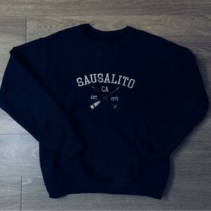 Sausalito CA Men's Black Sweater
